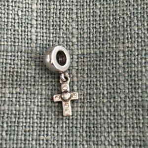 Pandora Silver Cross Charm Pendant